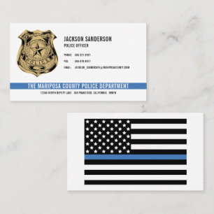 Police Officer Department Logo Law Enforcement Business Card