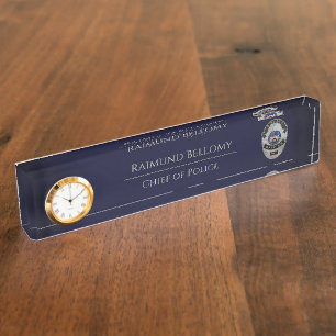 Police Officer Desk Nameplate
