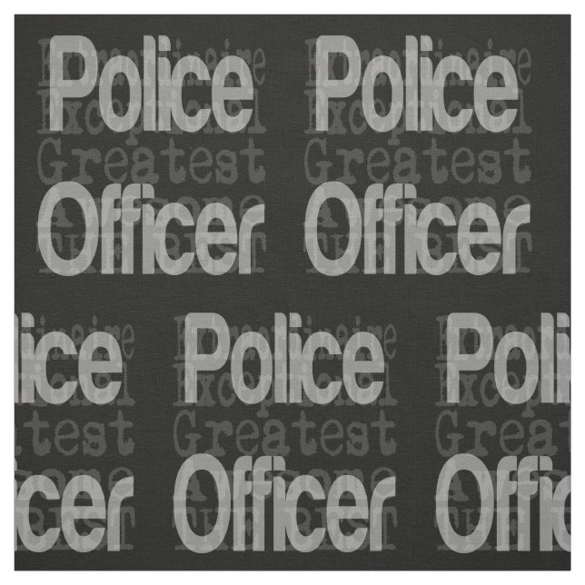 Police Officer Extraordinaire Fabric (Swatch)