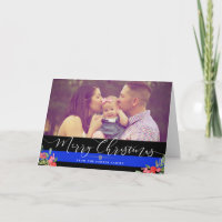 Police Officer Family | Christmas Holiday Photo