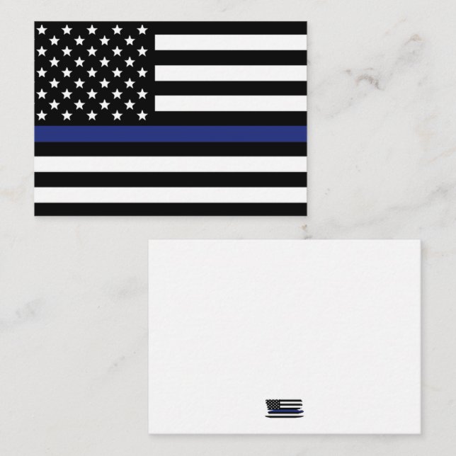 Police Officer Flag Law Enforcement Appreciation Card (Front/Back)