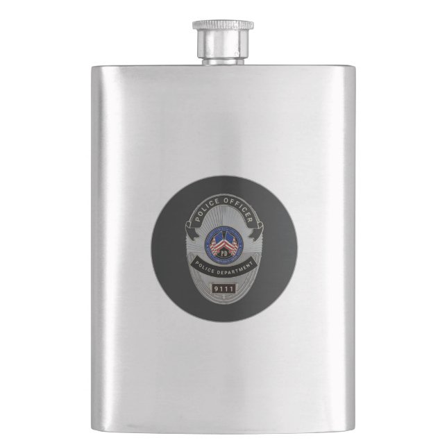 Police Officer Flask (Front)