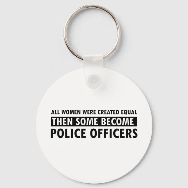 Police Officer Gift Items Key Ring (Front)