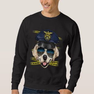 Police Officer Golden Retriever Cop Crime Scene K9 Sweatshirt