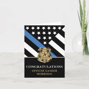 Police Officer Graduation Congratulations Card