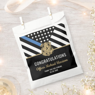 Police Officer Graduation Law Enforcement Flag Favour Bag