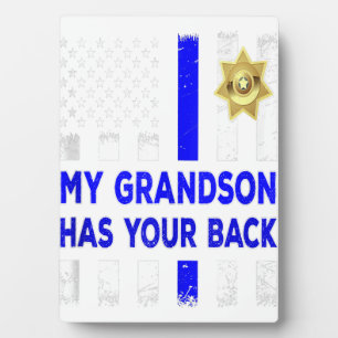 Police Officer Grandparents My Grandson Has Gift Plaque