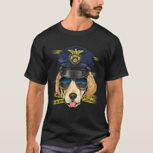 Police Officer Labrador Retriever Cop Crime Scene  T-Shirt