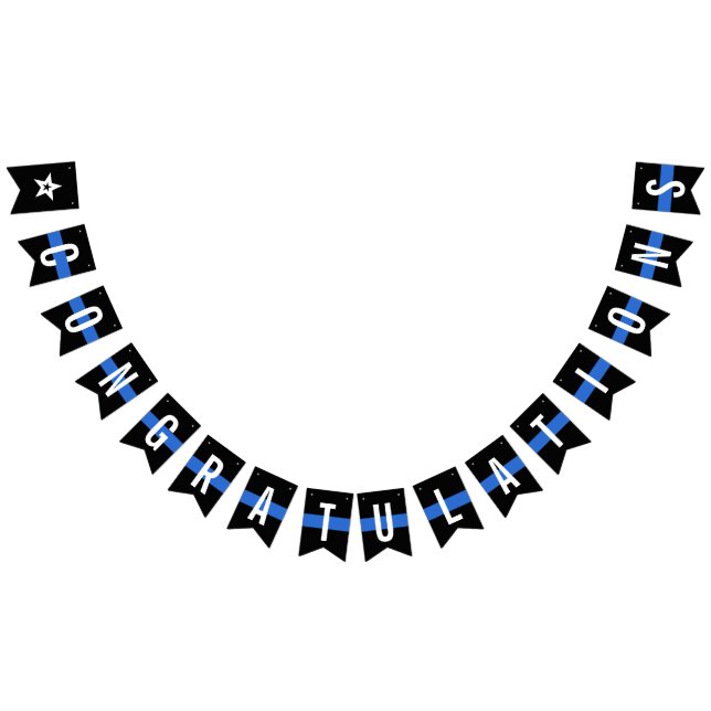 Police Officer Law Enforcement Congratulations  Bunting (All)