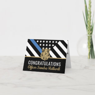 Police Officer Law Enforcement Retirement Card