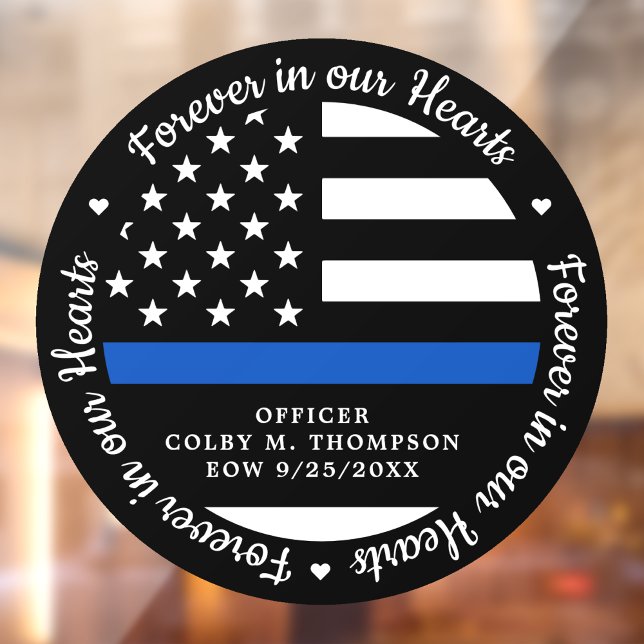Police Officer Memorial Forever In Our Hearts (Creator Uploaded)