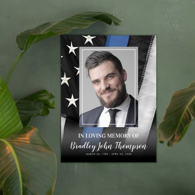 Police Officer Memorial | Thin Blue Line Poster (Creator Uploaded)