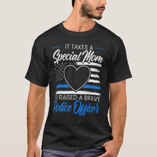 Police Officer Mum Cop Law Enforcement T-Shirt (Front)