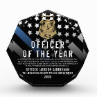 Police Officer of the Year Blue Line Logo
