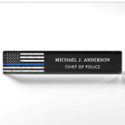 Police Officer Personalised Thin Blue Line Flag