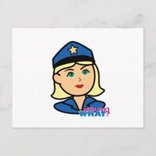 Police Officer Postcard