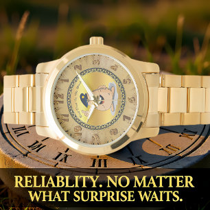 Police officer potato with a blue police hat watch