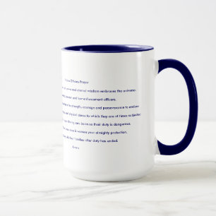 Police Officer Prayer Inspirational Faith Rescue Mug
