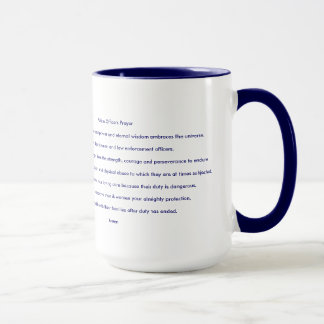 Police Officer Prayer Inspirational Faith Rescue Mug