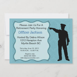 Police Officer Retirement Invitation