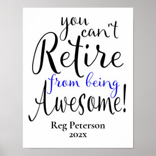 Police Officer Retirement Party Poster