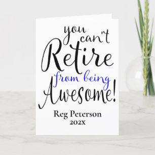 Police Officer Retirement Thank You Card