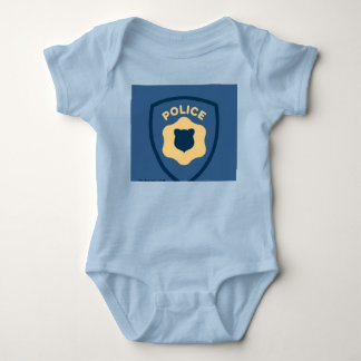 Police Officer Shield Badge To Serve And Protect Baby Bodysuit