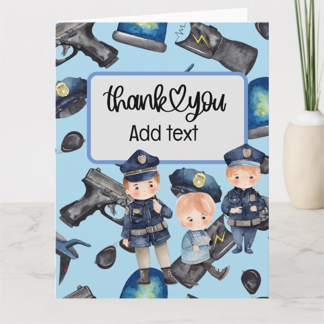 Police Officer Thank You Card (Front)