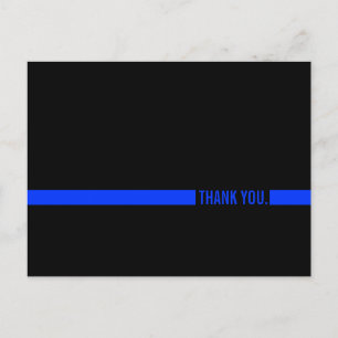 Police Officer Thank You postcard