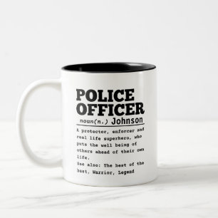 Police Officer Two-Tone Coffee Mug