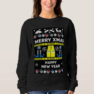 police officer ugly xmas sweater