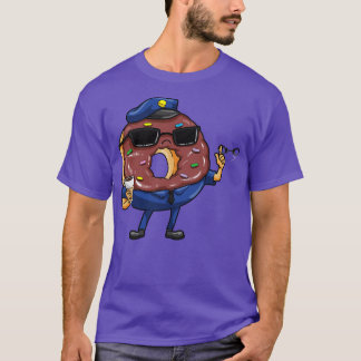 Police officer with sunglasses and handcuffs T-Shirt