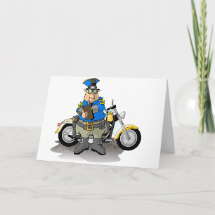 Police Officer Writing A Ticket Greeting Cards