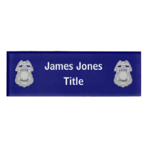 Police Officer's Acrylic Name Tag