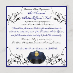Police Officers' Ball Custom Invitations