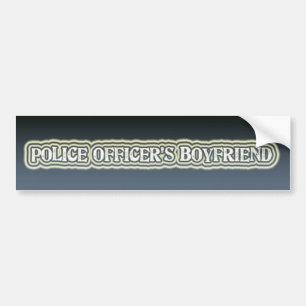 Police Officer's Boyfriend Bumper Sticker
