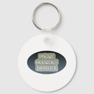 Police Officer's Brother Key Ring