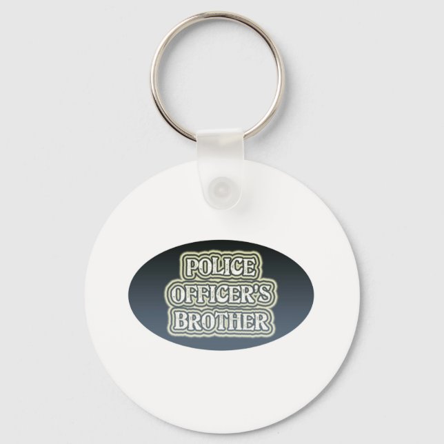 Police Officer's Brother Key Ring (Front)