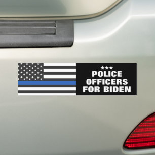 Police Officers For Biden 2024 Election Bumper Sticker
