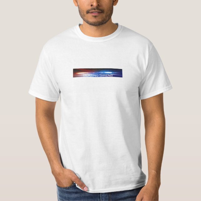 Police Officer's Mourning Badge T-Shirt (Front)