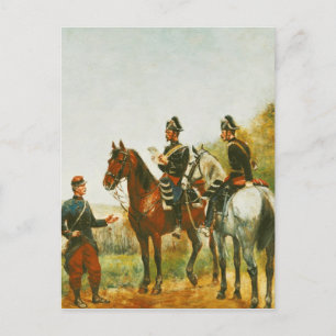 Police Officers on an Inspection Tour Postcard