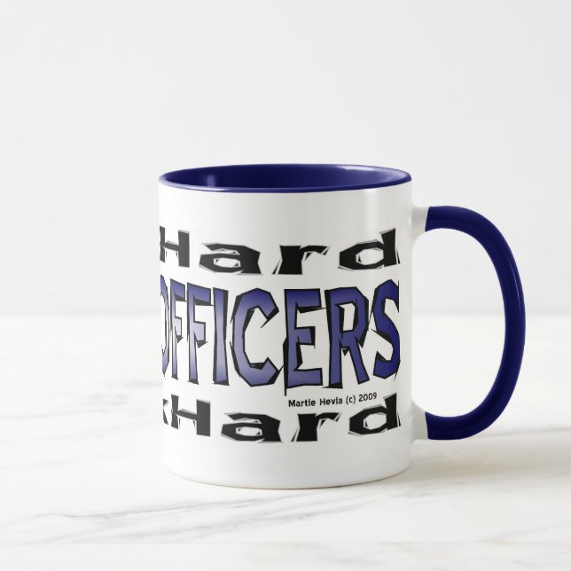 Police Officers - Play Hard/Work Hard Mug (Right)