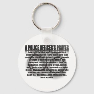 POLICE OFFICERS PRAYER KEY RING