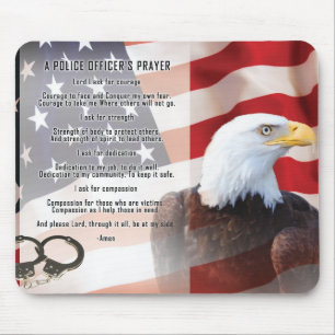 Police Officers Prayer Mouse Pad