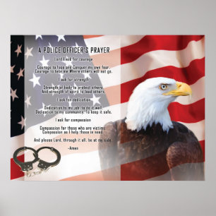 Police Officers Prayer Poster
