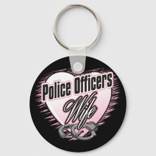 Police Officers Wife Key Ring