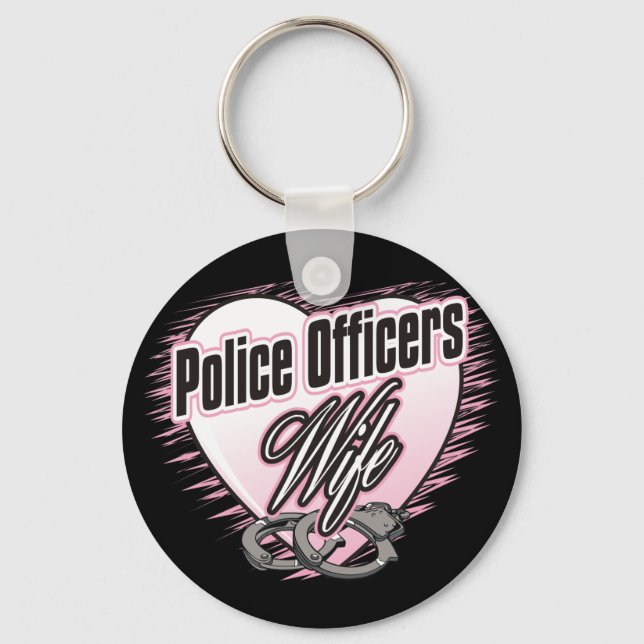 Police Officers Wife Key Ring (Front)