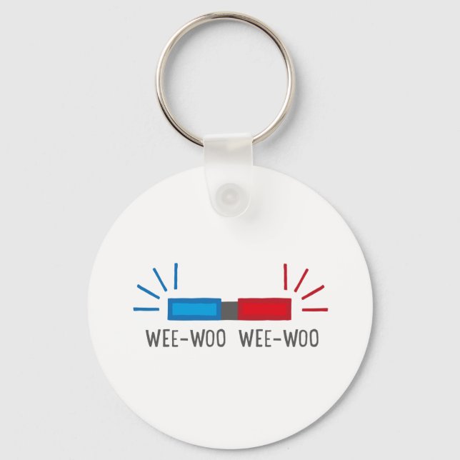 Police or Ambulance Siren Key Ring (Front)