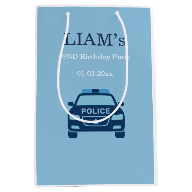 Police Party Gift Bag (Front)