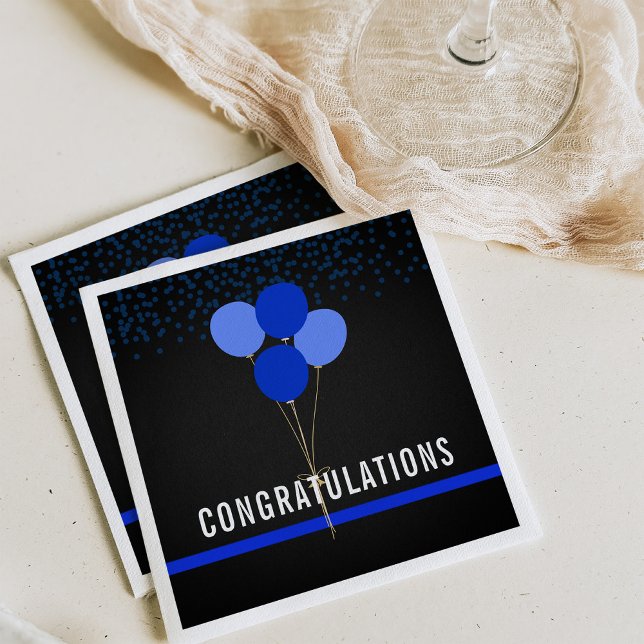 Police Party Themed Congratulations Napkin (Creator Uploaded)
